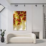 【御畫房】玫瑰花 國家一級畫師手繪油畫60×90cm(VF-190), , large