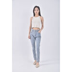 (S) jeans丹寧牛仔質感藍色長褲二手衣, , large