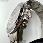 [星晴錶業]MASERATI手錶,44mm,R8873600003黑色錶面黑錶殼銀色精鋼錶帶款, , large