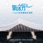 【日本旭川】AIRFit氧活力涼感空氣座墊1.2cm(賣場) 水洗坐墊 涼墊 涼坐墊 日本技術 3D立體透氣, , large