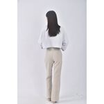 (M) jenny eyelet韓牌高腰休閒淺綠色長褲二手衣, , large