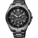 CITIZEN 星辰 光動能鈦GPS衛星對時手錶-黑/43mm CC9075-52F, , large