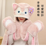 在家也要超可愛【小狐狸懶人毯】粉粉嫩嫩的造型 Linabell 粉紅狐狸 玲娜貝爾 人見人愛 居家 披肩 送禮 交換禮物, , large