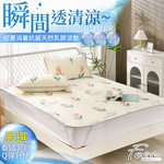 【FOCA】Moxia | Graphene antibacterial breathable natural latex cooling pad/cooling mat/multi-function pad (with a pillowcase of the same style) - double, , large