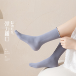 [凱得國際]KISSDIAMOND木耳邊輕薄透氣冰冰襪5雙組 KDG-2064, , large
