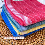 [Kaimei Cotton Industry] 12 entered into the group, random and excellent MIT Taiwan-made 10 taels of pure cotton white line square scarf, , large