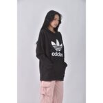 (XL) adidas質感棉質連帽黑色長袖上衣二手衣, , large