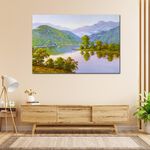 【御畫房】山青水秀 國家一級畫師手繪油畫60×90cm(VF-80), , large
