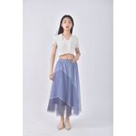 (S) show me love質感紡紗藍色長裙二手衣, , large