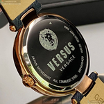 [星晴錶業]VERSUS VERSACE手錶,38mm,VV00064深紫藍錶面玫瑰金錶殼深紫藍真皮皮革錶帶款, , large