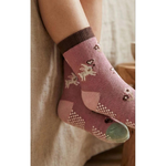 【凱美棉業】10雙 隨機出色 純棉止滑童襪 森林萌寵款 動物童襪 卡通童襪 可愛襪 男童女童襪 兔兔 小花 9-13cm, , large