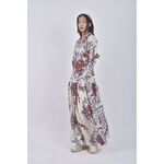 (S) 假兩件式白色洋裝二手衣, , large