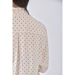 (S) uniqlo點點杏色長袖上衣二手衣, , large