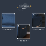 【Hampton 漢汀堡】德瑞克布面雙人沙發床-午夜灰, , large