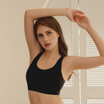 【伊柔EVEROY】顯瘦無痕高包覆無鋼圈運動內衣 M-2XL 內衣 百搭黑 W035-63, , large