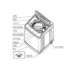 KOLIN 8KG Top Load Washer BW-8S02, , large