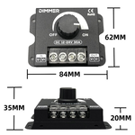 12V-24V單色燈條旋鈕式調光器30A, , large