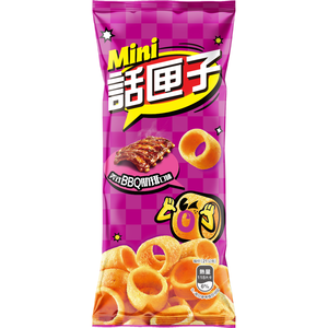 話匣子MiniHoops美式BBQ口味肋排玉米片42g