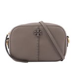 TORY BURCH McGraw 荔枝皮革拉鍊相機包/楓樹棕, , large