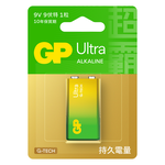 [寶旺旺] 超霸GP 9V特強ULTRA鹼性電池(吊卡裝9V鹼性電池), , large