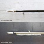 Ken Series 'Zero' &ndash; Double Curtain Rod | Extendable Aluminum Track | Smooth Glide | DIY Friendly | Decorative End Cap, , large