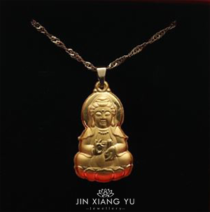 【衿湘鈺】24K金項鍊-保平觀音