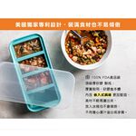 官方直營【Souper Cubes】多功能食品級矽膠保鮮盒4格_湖水綠(250ML/格), , large
