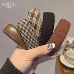 【Gulicc】古莉可 髮夾 美拉德千鳥 氣質復古側邊夾, , large