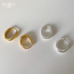 【Gulicc】古莉可 耳環 高級感簡約素圈耳環, , large
