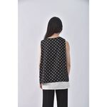(S) jenny hsu假兩件黑色上衣二手衣, , large