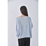 (2XL) levely and thisway韓牌質感藍色長袖上衣二手衣, , large