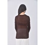 (S) uniqlo質感羊毛棕色長袖上衣二手衣, , large