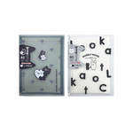 Looka Cat A5 20-Hole Loose-Leaf Notebook-White, , large