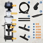 A plus power 40L工業用專業乾溼兩用吸塵器 AVC-10.0, , large