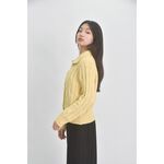 (S) ahyo質感外翻領口黃色外套二手衣, , large