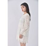 (S) j story韓牌質感假兩件白色洋裝二手衣, , large