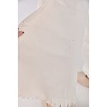 (XL) monospace丹寧牛仔質感棉質白色長褲二手衣, , large