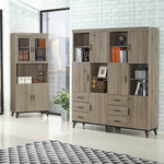 【唯熙傢俱】凱熙灰橡色2.7尺書櫃, , large