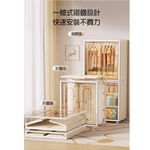 【AOTTO】70面寬雙開門折疊附輪收納衣櫃(AT-013), , large