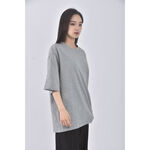 (L) uniqlo質感棉質圓領黑色短袖上衣二手衣, , large