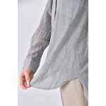 (M) muji棉質純棉灰色襯衫上衣二手衣, , large