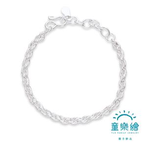 【童樂繪金飾】兒童純銀手鍊 麻花 (彌月銀飾 滿月禮 寶寶足銀),  【童樂繪金飾】兒童純銀手鍊 麻花 (彌月銀飾 滿月禮 寶寶足銀)