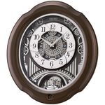 SEIKO 精工 典雅木質音樂鐘 時鐘 掛鐘 QXM609N, , large