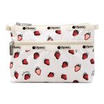 |快速出貨|Lesportsac Cosmetic Clutch 雙層拉鍊收納化妝包 送禮推薦-莓果輕舞, , large
