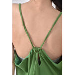 (F) kastane無袖綠色洋裝二手衣, , large