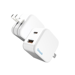 【amuok】20W mini GaN氮化鎵電源供應器-白色(充電器 快充頭 充電頭 旅充頭), , large