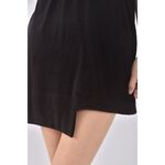 (S) 【智恩私服】dilute質感不規則裙襬黑色短裙二手衣, , large