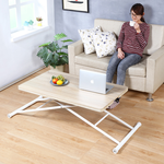 《C&B》中崎氣壓式90*60CM桌面加厚氣壓升降桌便利桌/台灣生產-北歐淺橡色, , large