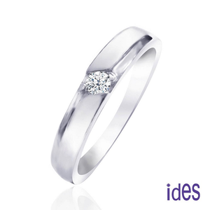 [ides愛蒂思] 日系設計款10分F/VS1八心八箭完美車工鑽石戒指男戒/自信 (戒圍請於訂單備註)