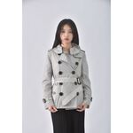 (S) burberry風衣灰色外套二手衣, , large